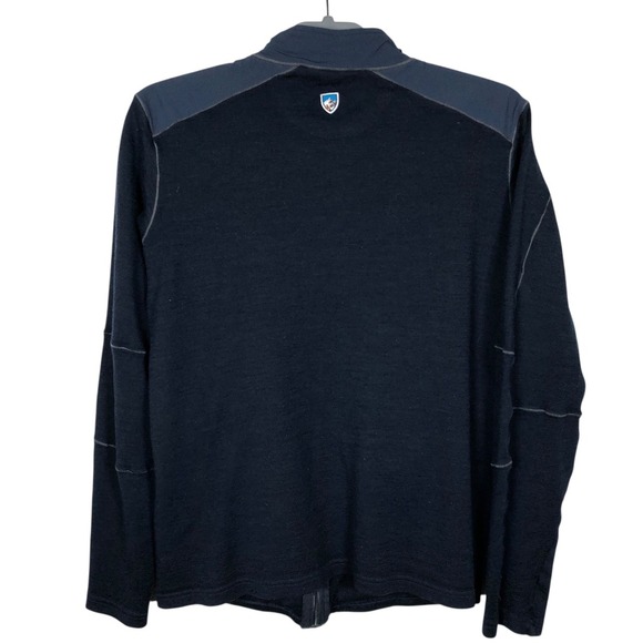 KUHL Merino Wool Sweater Mens M Racr X Full Zip Slim Jacket Mid Base Layer *Flaw - Picture 2 of 15